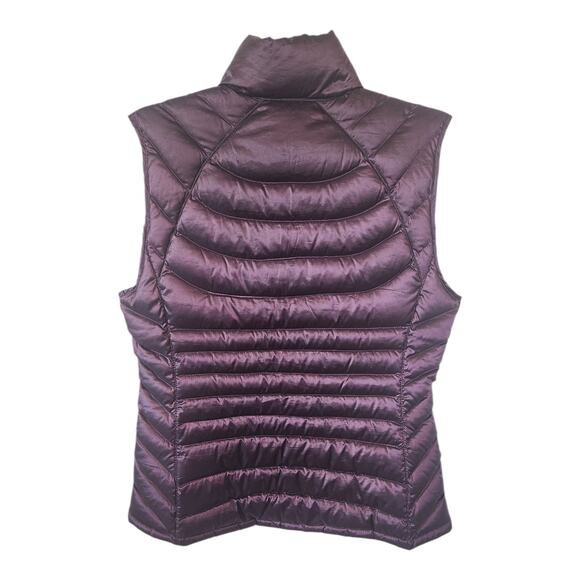 Bernardo Goose Down Purple Puffer Packable Lightweight Vest Women Size Small - Picture 2 of 8